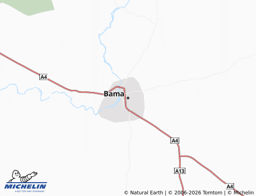 MICHELIN Bama map - ViaMichelin