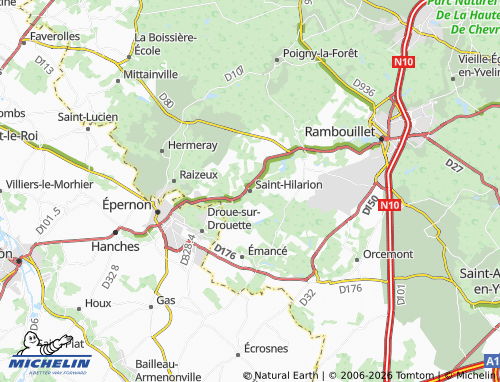 MICHELIN Saint-Hilarion map - ViaMichelin
