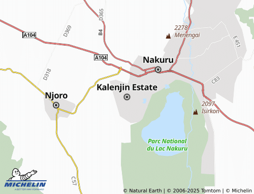 MICHELIN Kalenjin Estate map - ViaMichelin