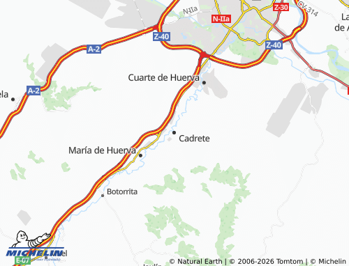 Mappa MICHELIN Cadrete - ViaMichelin