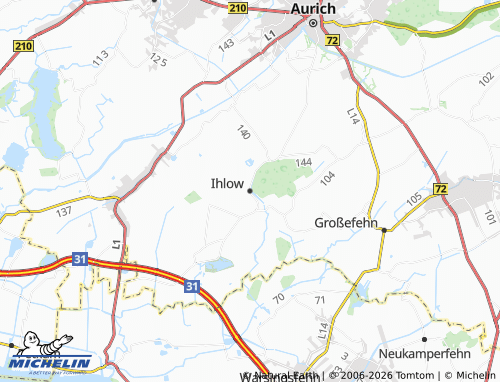 Carte MICHELIN Ihlow - ViaMichelin