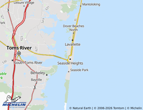 Mappa MICHELIN Dover Beaches South - ViaMichelin