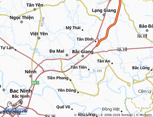 MICHELIN Bac Giang map - ViaMichelin
