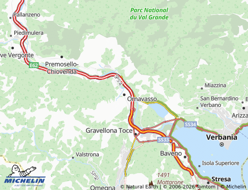 MICHELIN Ornavasso map - ViaMichelin