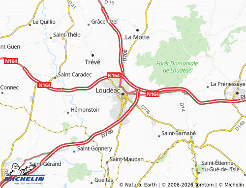 Mappa MICHELIN Loudéac - ViaMichelin