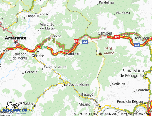 MICHELIN Fervença map - ViaMichelin