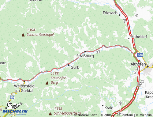 MICHELIN Sankt Johann map - ViaMichelin