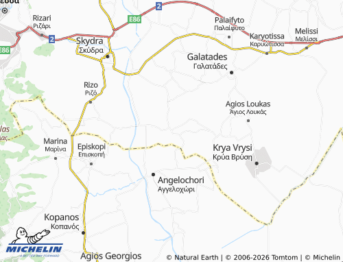 MICHELIN Stavrodromi map - ViaMichelin