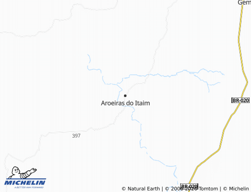 MICHELIN Aroeiras do Itaim map - ViaMichelin