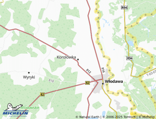 MICHELIN Korolówka map - ViaMichelin