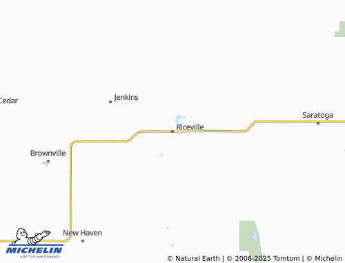 MICHELIN Riceville map - ViaMichelin