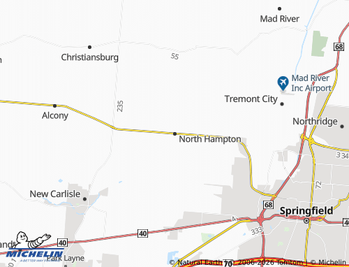 Mappa MICHELIN North Hampton - ViaMichelin