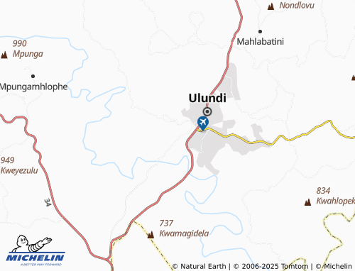 MICHELIN Mkhazane map - ViaMichelin