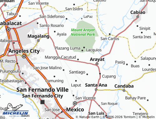 MICHELIN Mangga-Cacutud map - ViaMichelin