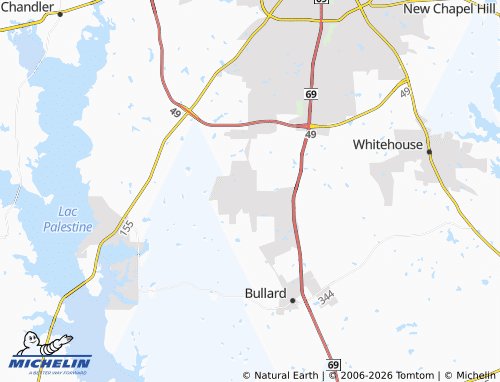 Mapa MICHELIN Flint - ViaMichelin