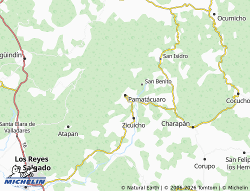 Mappa MICHELIN Pamatácuaro - ViaMichelin