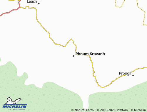 Carte MICHELIN Phnum Kravanh - ViaMichelin