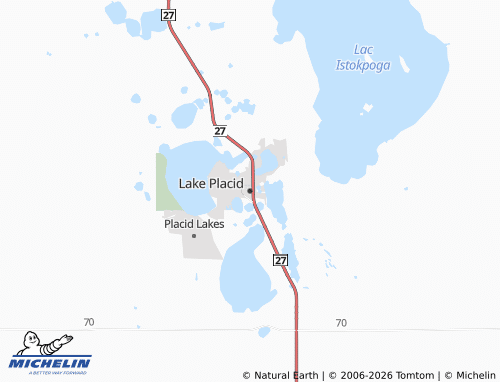 Carte MICHELIN Lake Placid - ViaMichelin