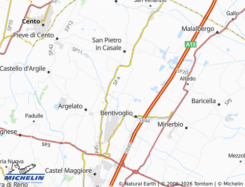 MICHELIN Cinquanta map - ViaMichelin