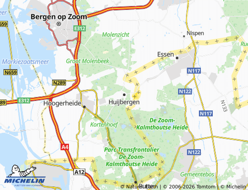 MICHELIN Huijbergen map - ViaMichelin