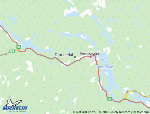 Carte MICHELIN Drangedal - ViaMichelin