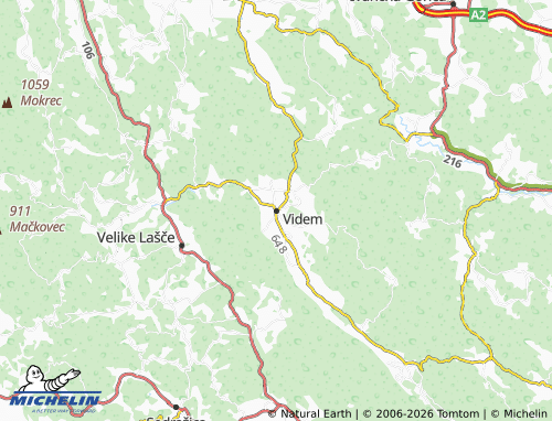 MICHELIN Videm map - ViaMichelin