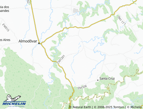 MICHELIN Guedelhas map - ViaMichelin
