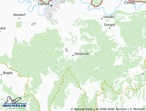 MICHELIN Șiștarovăț map - ViaMichelin