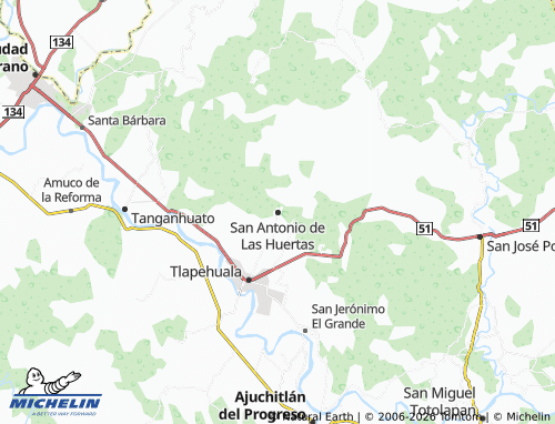 Mappa MICHELIN San Antonio de Las Huertas - ViaMichelin