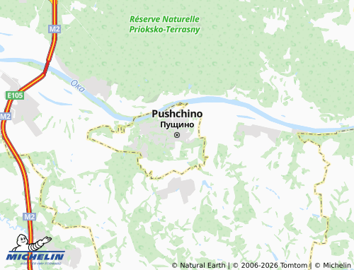 Carte MICHELIN Pushchino - ViaMichelin
