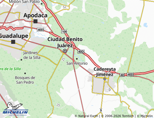 MICHELIN San Antonio map - ViaMichelin