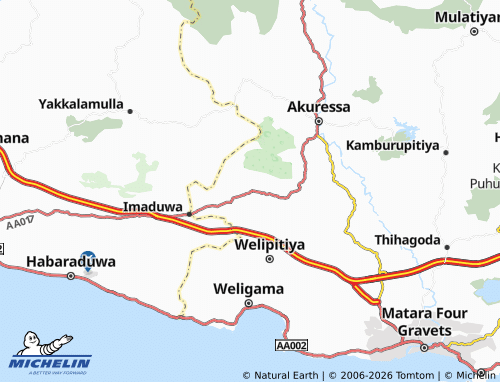 Carte MICHELIN Puhulahena - ViaMichelin