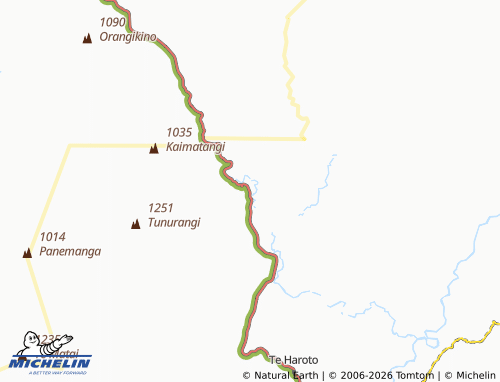 Mapa MICHELIN Tarawera - ViaMichelin