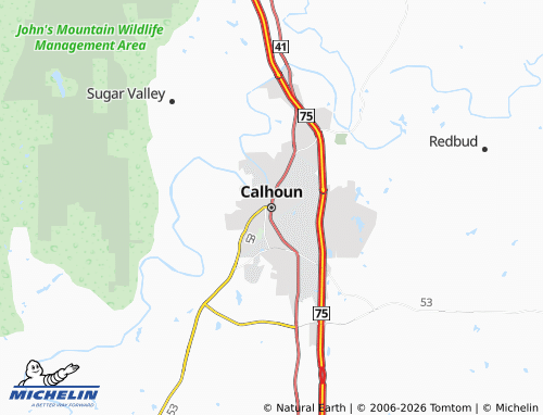 Mappa MICHELIN Calhoun - ViaMichelin