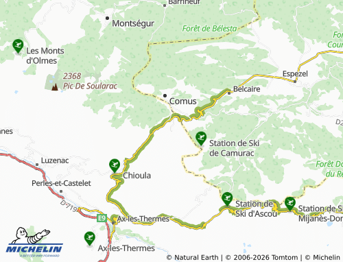 Mapa MICHELIN Montaillou - ViaMichelin