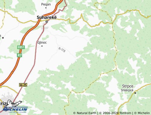 Carte MICHELIN Mushtishtë - ViaMichelin