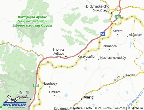 MICHELIN Kissario map - ViaMichelin