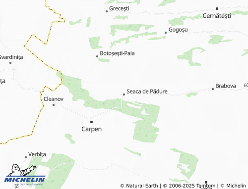 MICHELIN Seaca de Pădure map - ViaMichelin