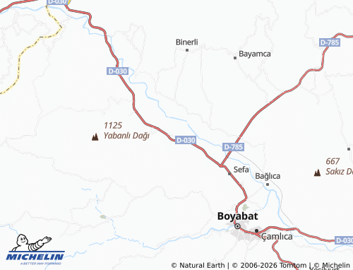 MICHELIN Ilıcaköy map - ViaMichelin