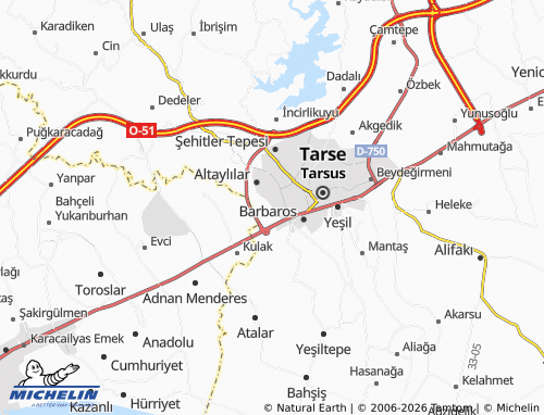 Mappa MICHELIN Gazipaşa - ViaMichelin