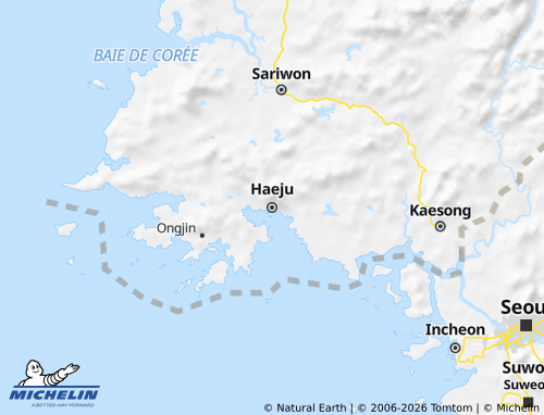 Mappa MICHELIN Hwanghae-Namdo - ViaMichelin