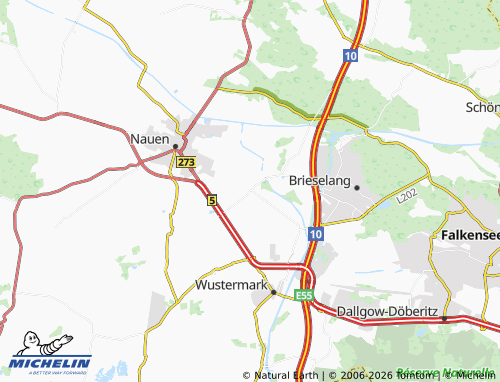 MICHELIN Bredow map - ViaMichelin