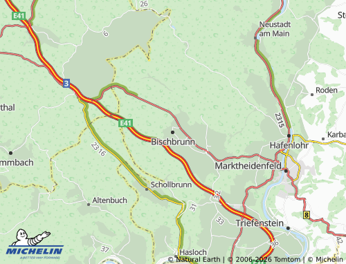 Mapa MICHELIN Bischbrunn - ViaMichelin