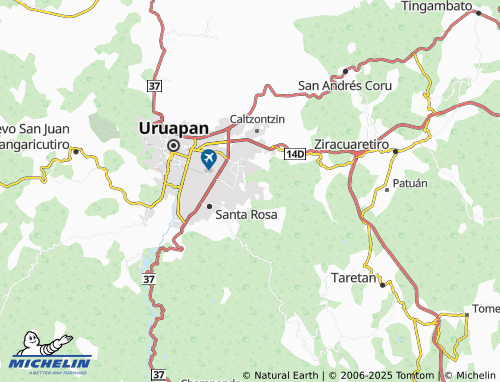 MICHELIN Llanos de Santa Catarina map - ViaMichelin