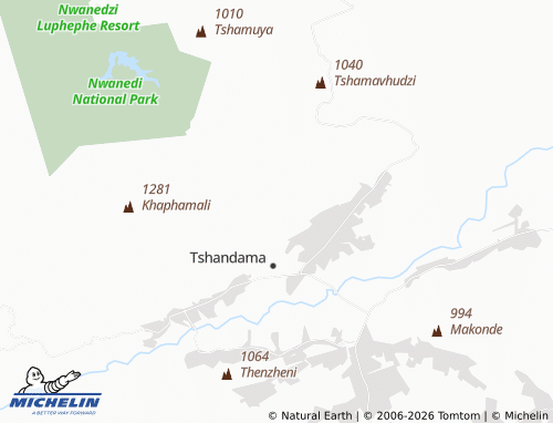 MICHELIN-Landkarte Khunguni - ViaMichelin