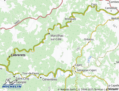 Carte MICHELIN Saint-Chels - ViaMichelin
