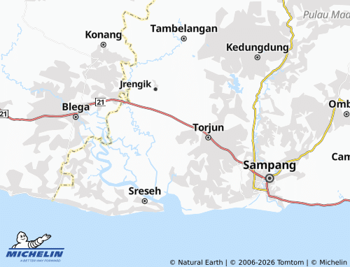 Carte MICHELIN Asem Raja - ViaMichelin
