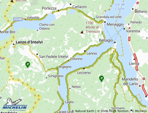 Mapa MICHELIN Sala Comacina - ViaMichelin