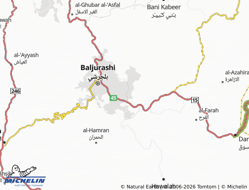 MICHELIN-Landkarte al-Bakeer - ViaMichelin