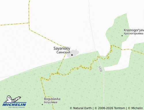 MICHELIN-Landkarte Sayanskiy - ViaMichelin
